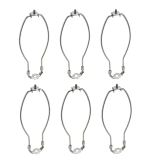 # 20007-26 10" Heavy Duty Lamp Harp with Saddle in Satin Nickel Finish, 6 Pack