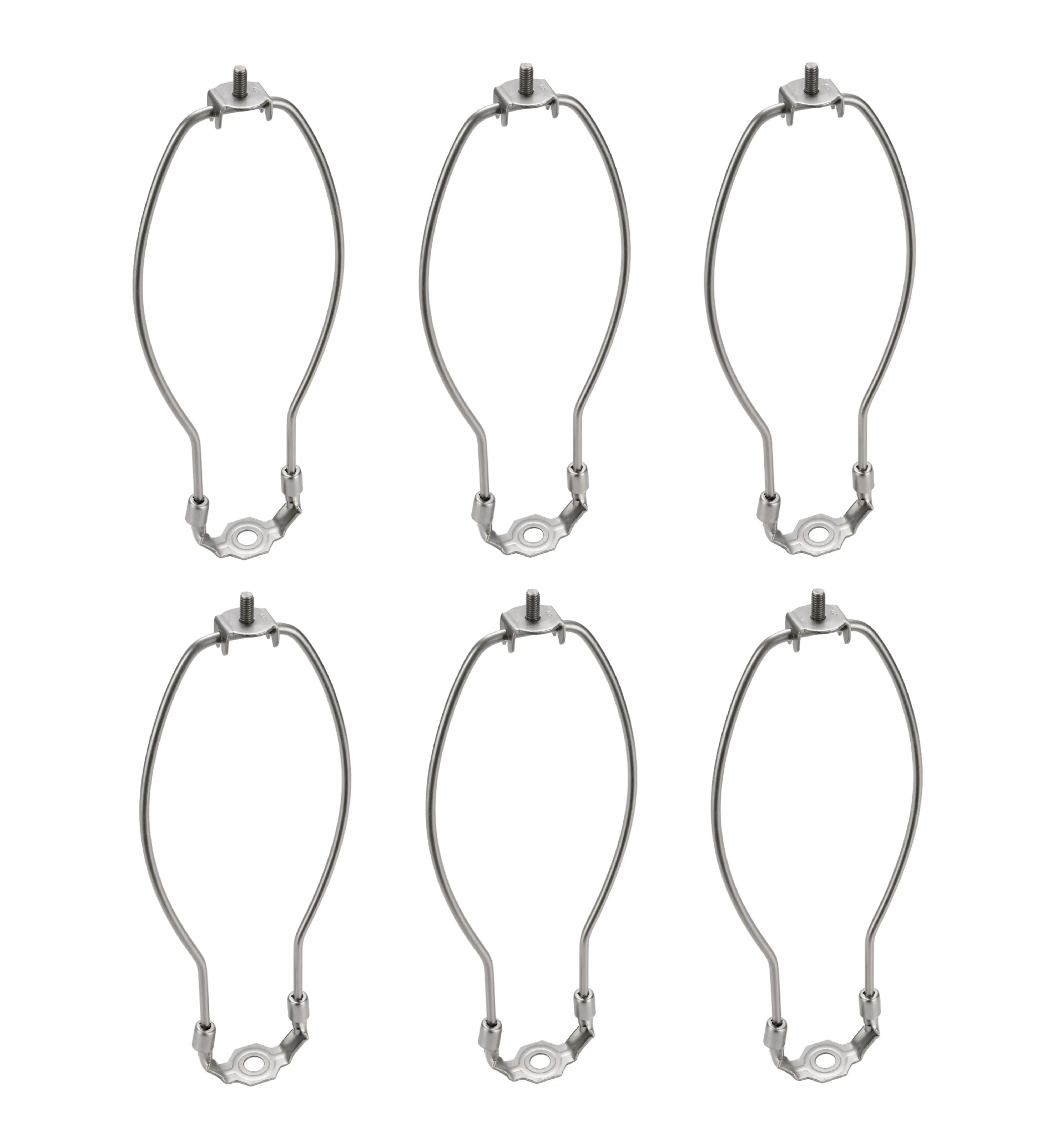 # 20007-26 10" Heavy Duty Lamp Harp with Saddle in Satin Nickel Finish, 6 Pack