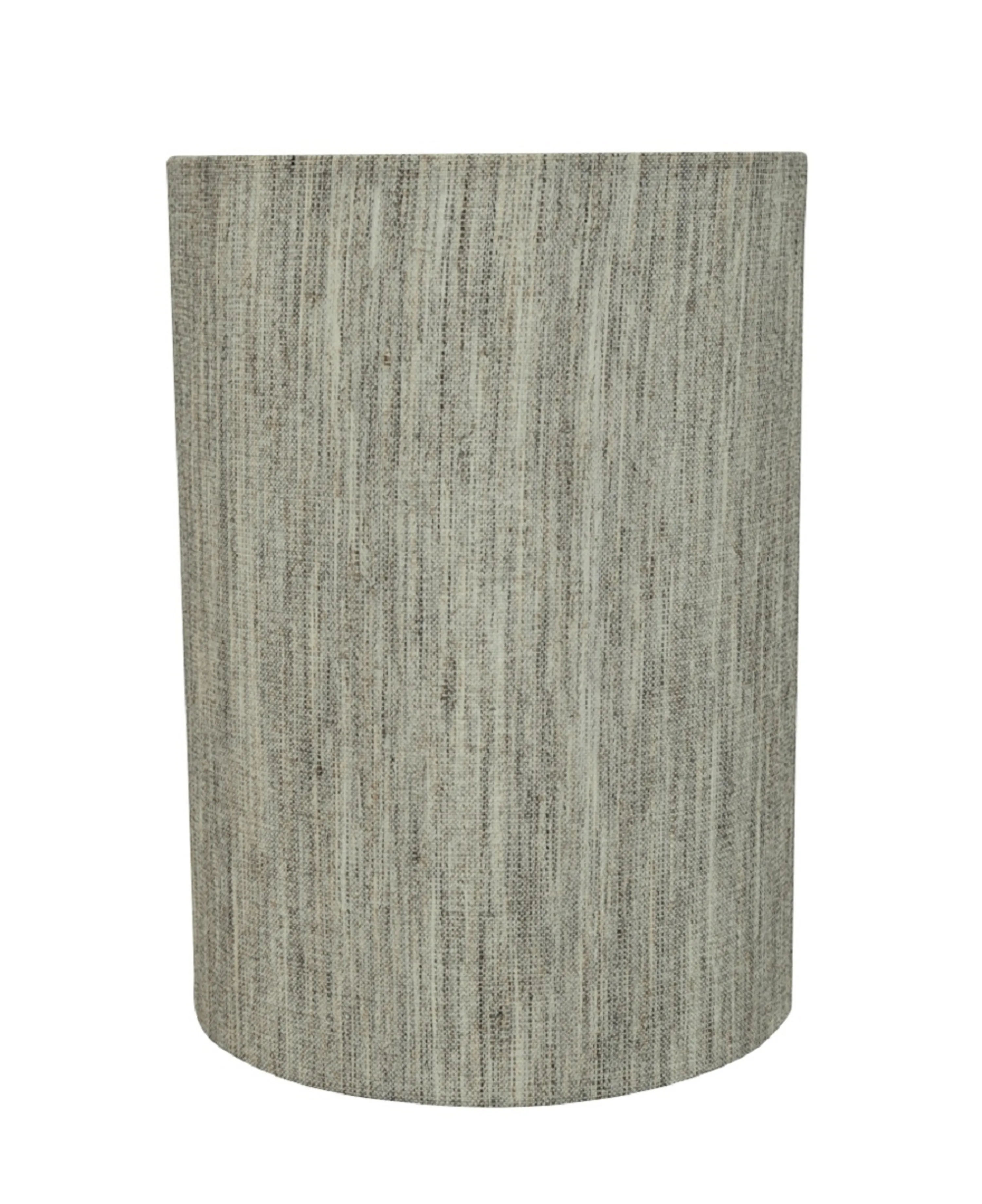 # 31274 Transitional Drum (Cylinder) Shaped Spider Construction Lamp Shade in Light Grey, 8" wide (8" x 8" x 11")