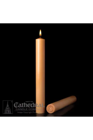 2-1/2" X 12" 51% Beeswax Unbleached Altar Candle - GG18185212