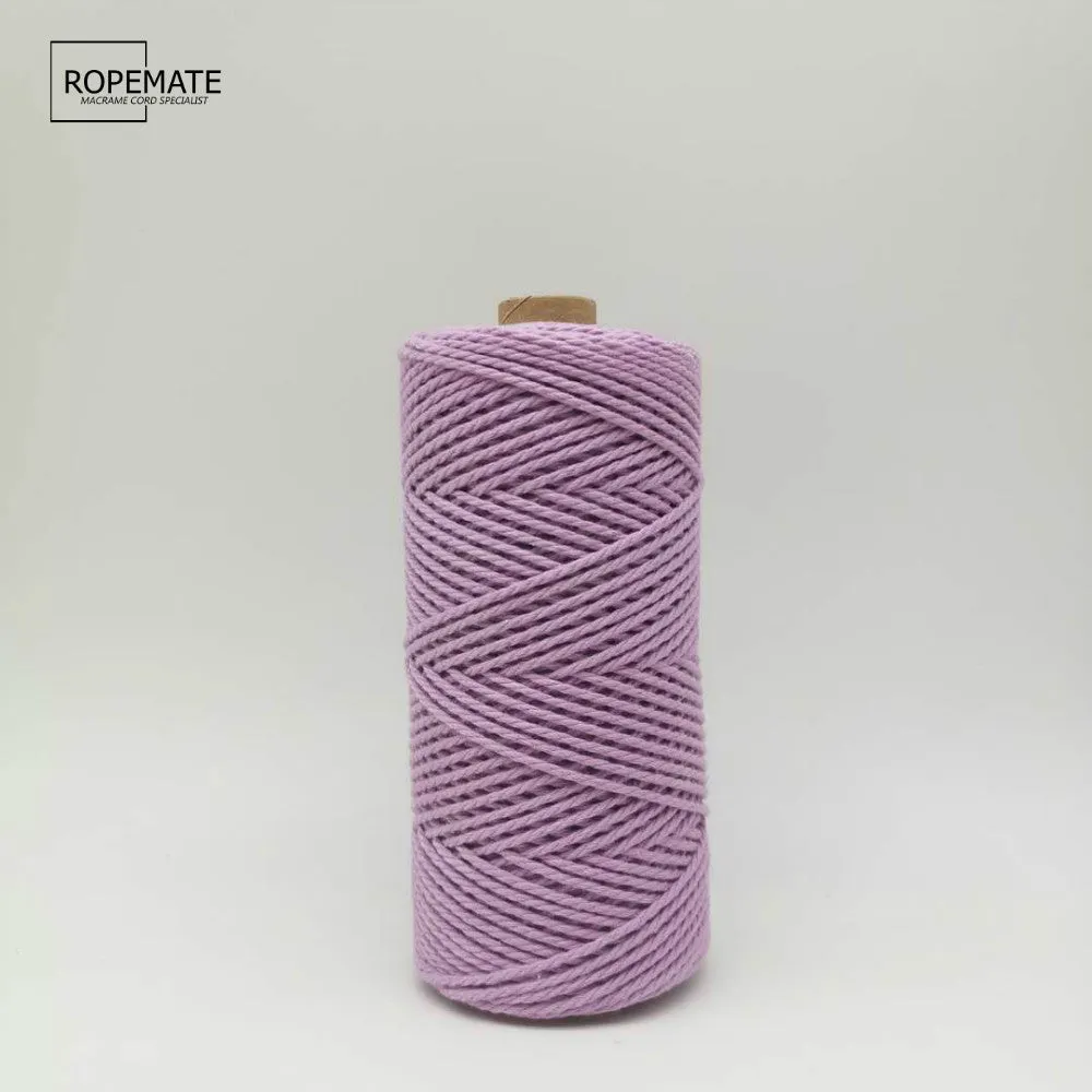 2MM MACRAME ROPE - OPERA MAUVE