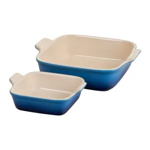 2pc Heritage Stoneware Square Baking Dish Set, Marseille