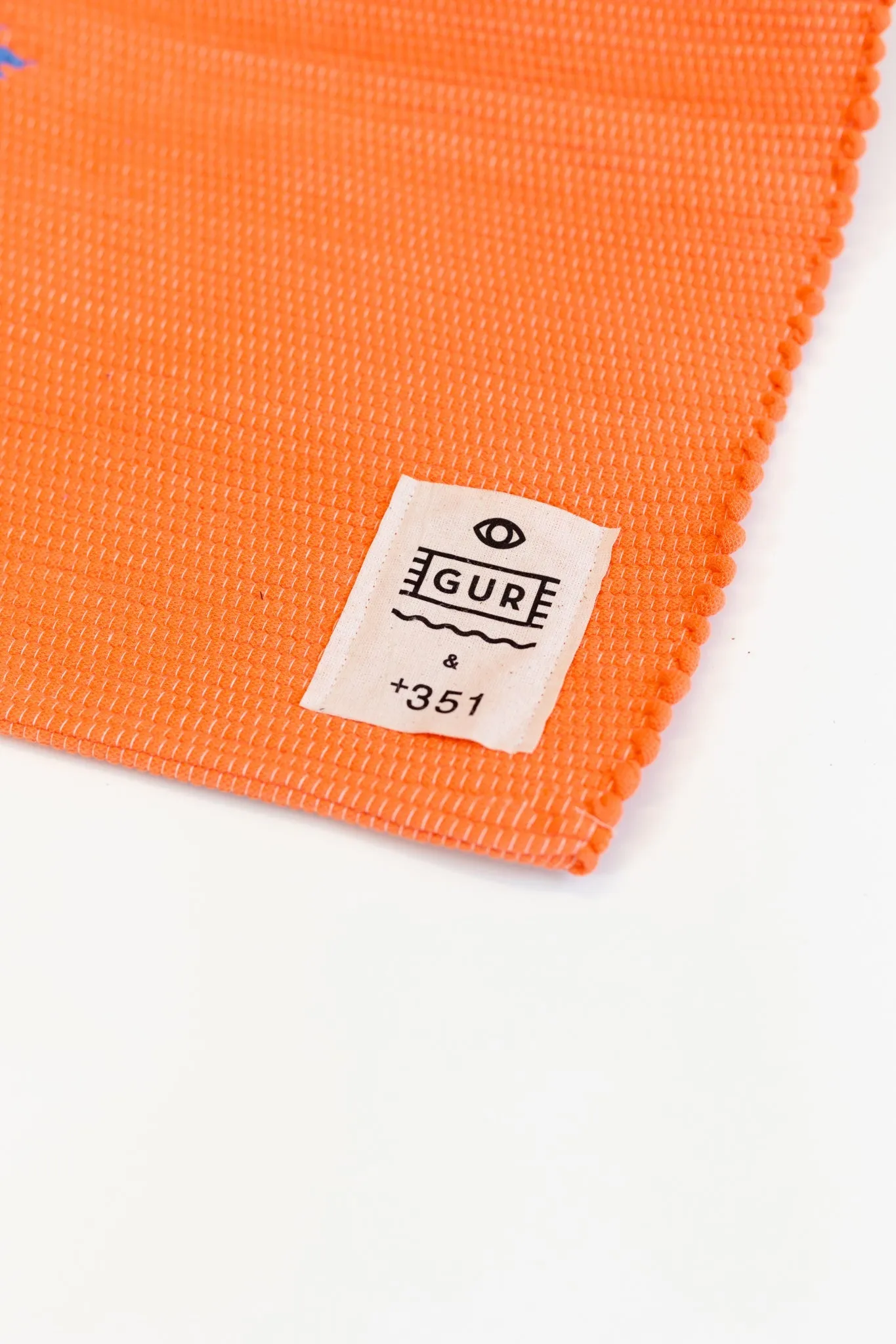  351 & GUR RUG TANGERINE & DENIM BLUE