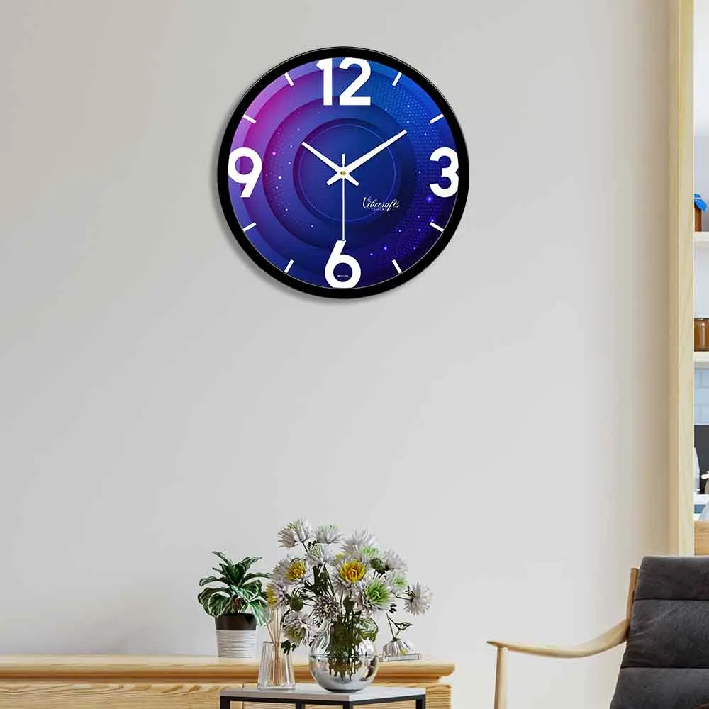 3D Colorful Star Designer Wall Clock