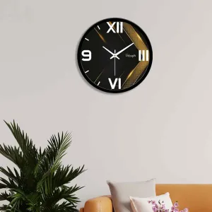 3D Golden Arrow Designer Wall Clock