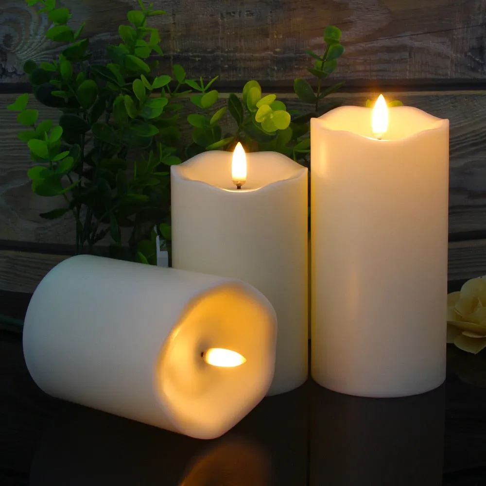 3Pcs Remote Control LED Flameless Candle