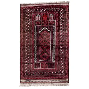 4'3" x 2'8" Antique Afghan Belouch Rug