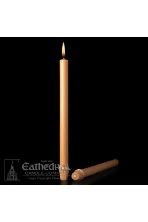 7/8" Diameter 51% Beeswax Unbleached Altar Candle