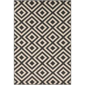 Alfresco Beige & Black Rug