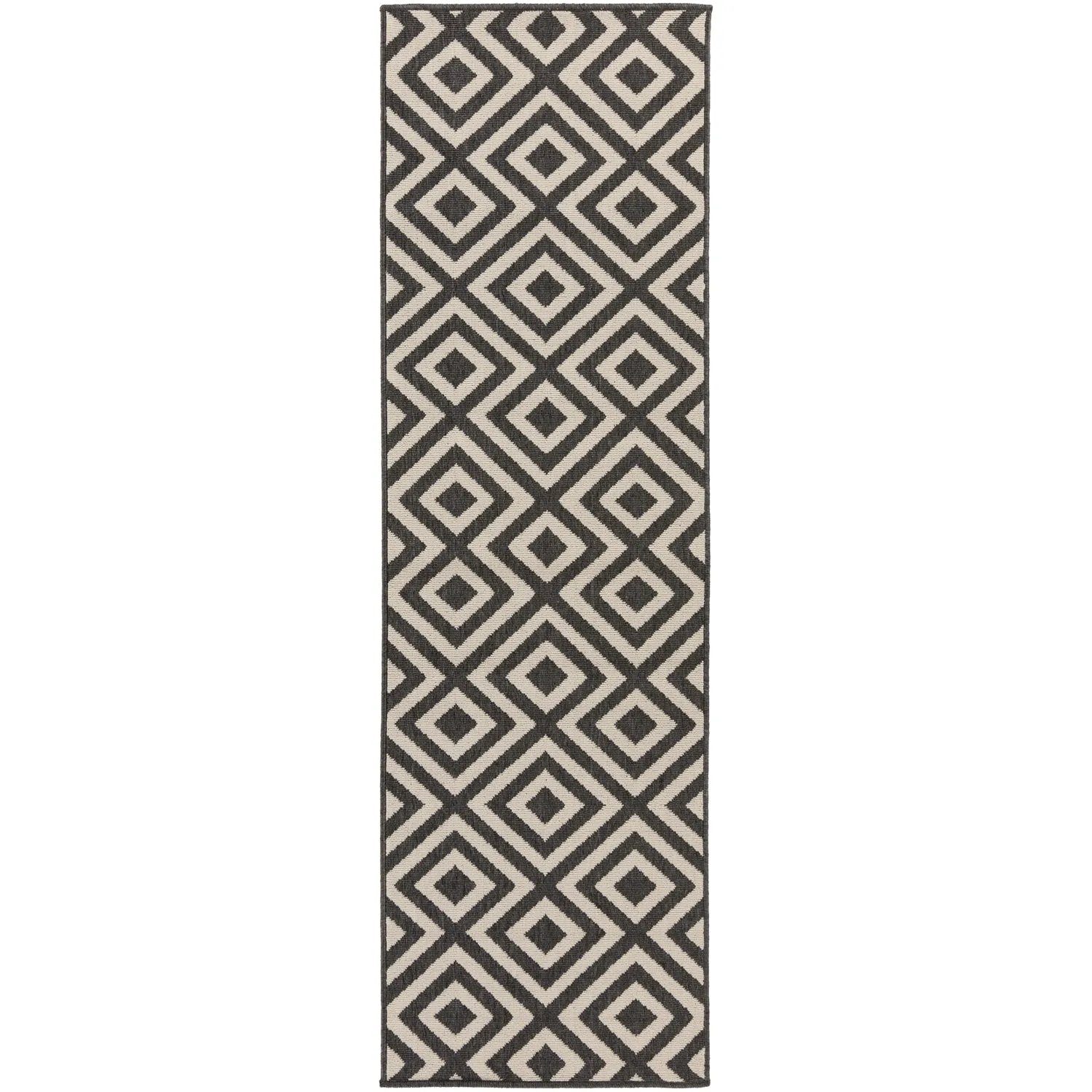 Alfresco Beige & Black Rug