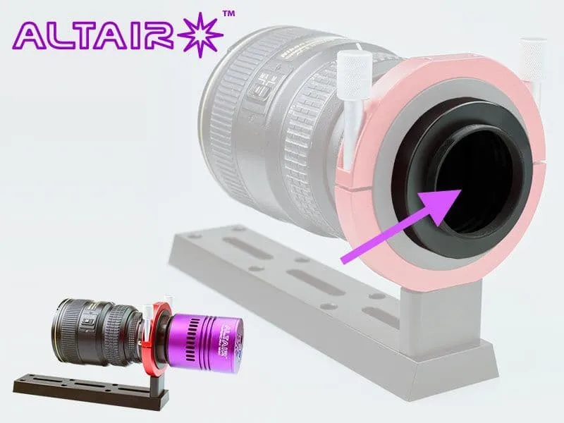 Altair Hypercam Lens Adapter for Nikon and EOS Lenses "Nikon/EOS: Nikon","Non- TEC/TEC: Hypercam TEC"