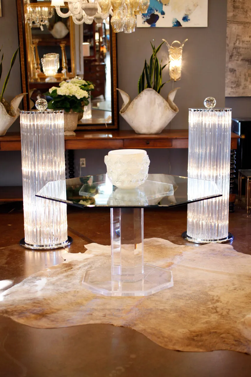 Amazing Pair of Murano Glass Floor Lamps