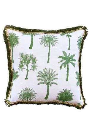 AQUA DOOR DESIGNS GREEN PALM CUSHION