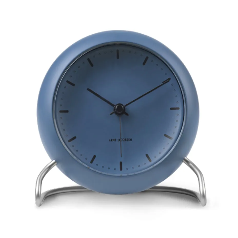 Arne Jacobsen - City Hall Alarm Clock - Stone Blue