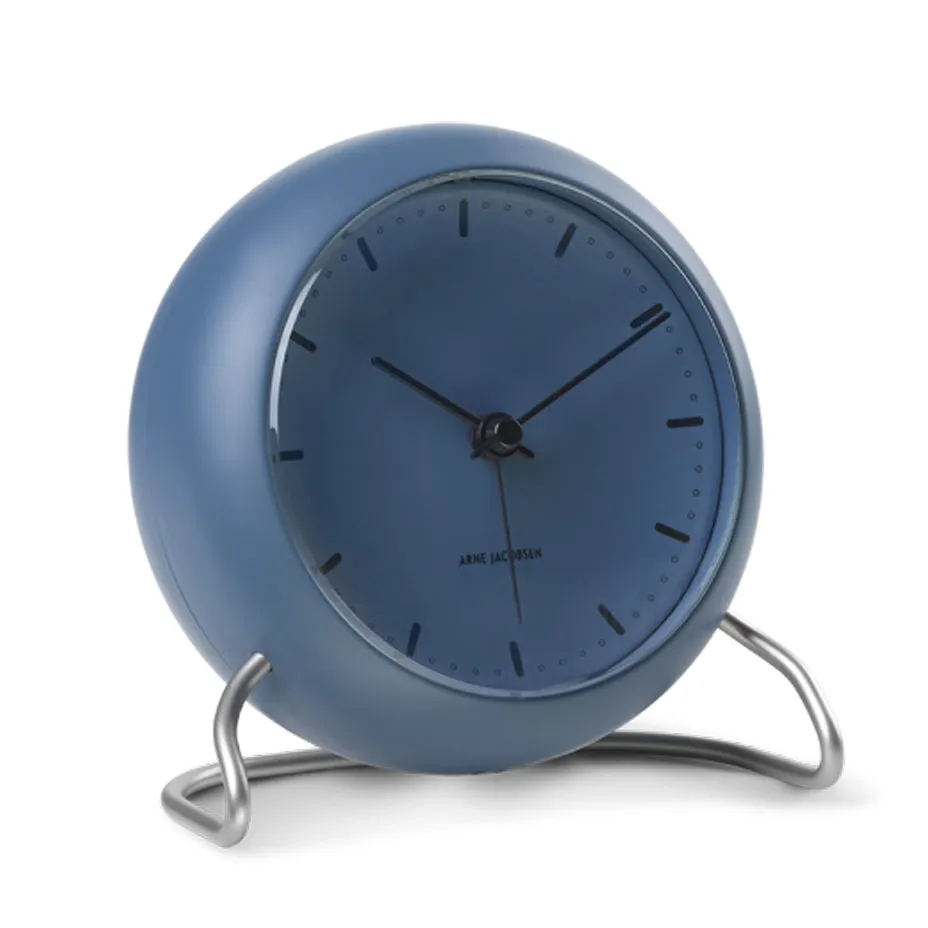 Arne Jacobsen - City Hall Alarm Clock - Stone Blue