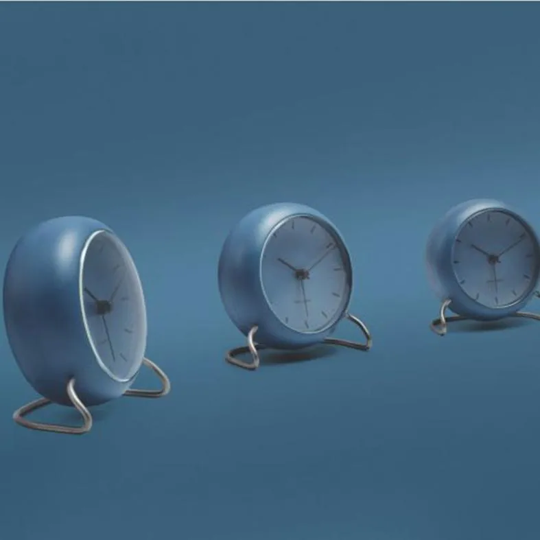 Arne Jacobsen - City Hall Alarm Clock - Stone Blue