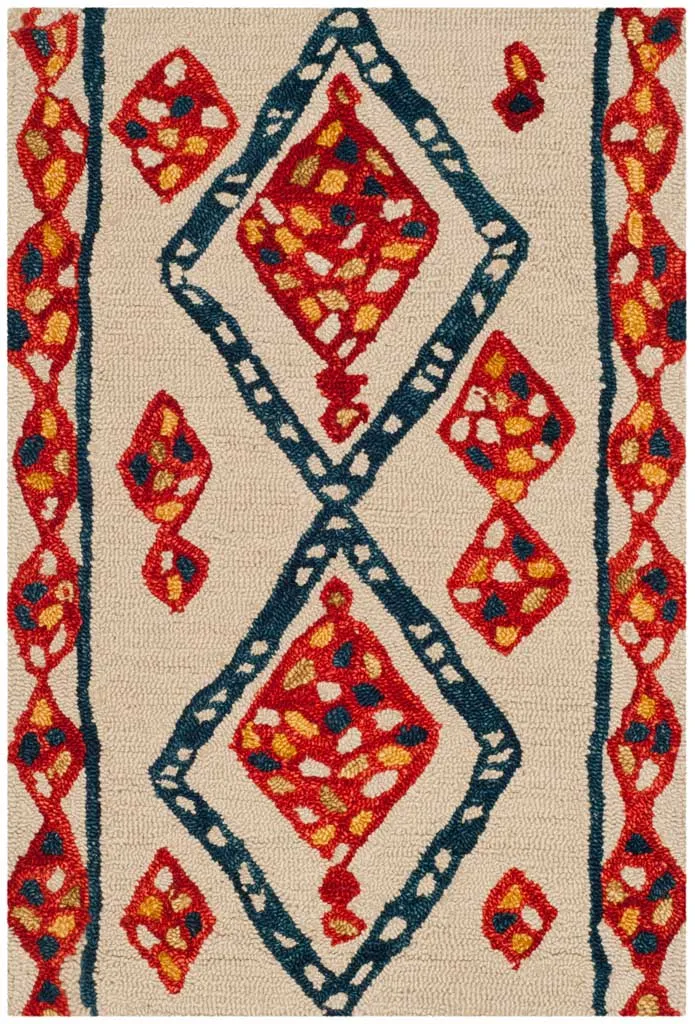 Aspen Ivory/Red/Multi Area Rug