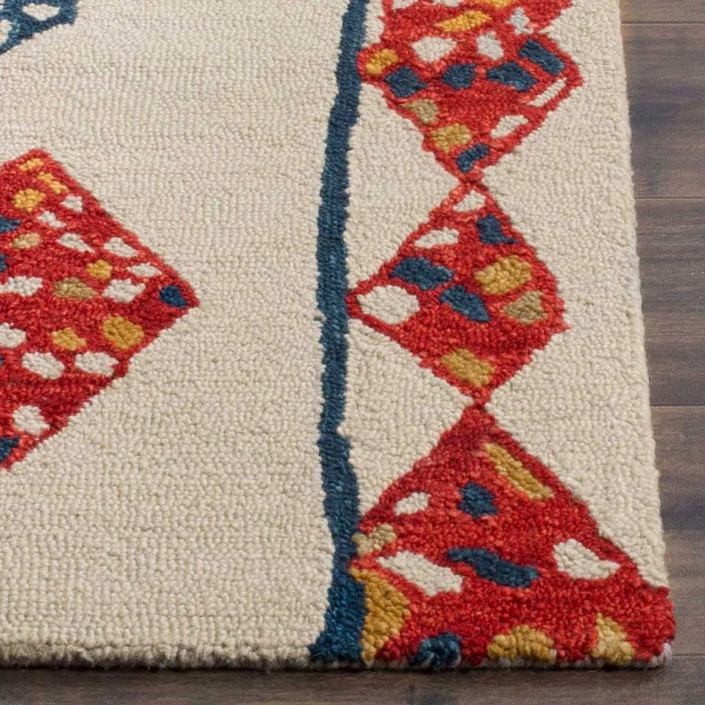 Aspen Ivory/Red/Multi Area Rug