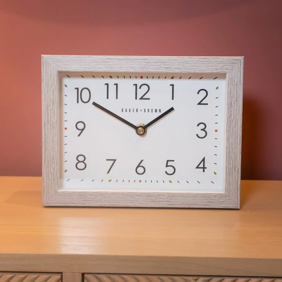 Baker And Brown Mantel Clock Birch