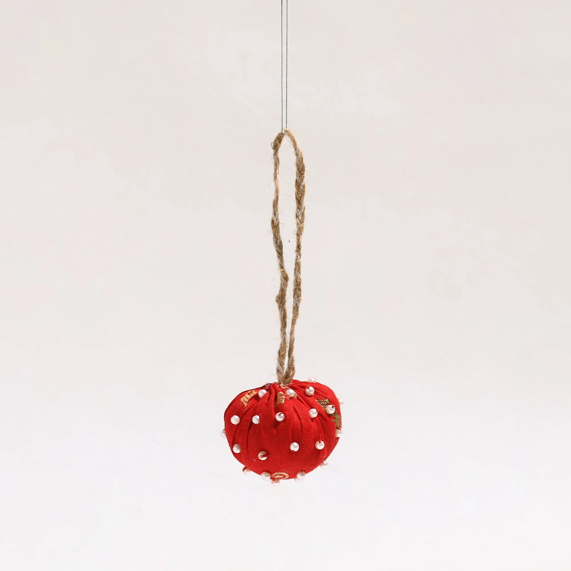 Ball - Upcycled Beadwork X-Mas Decor Hanging 13