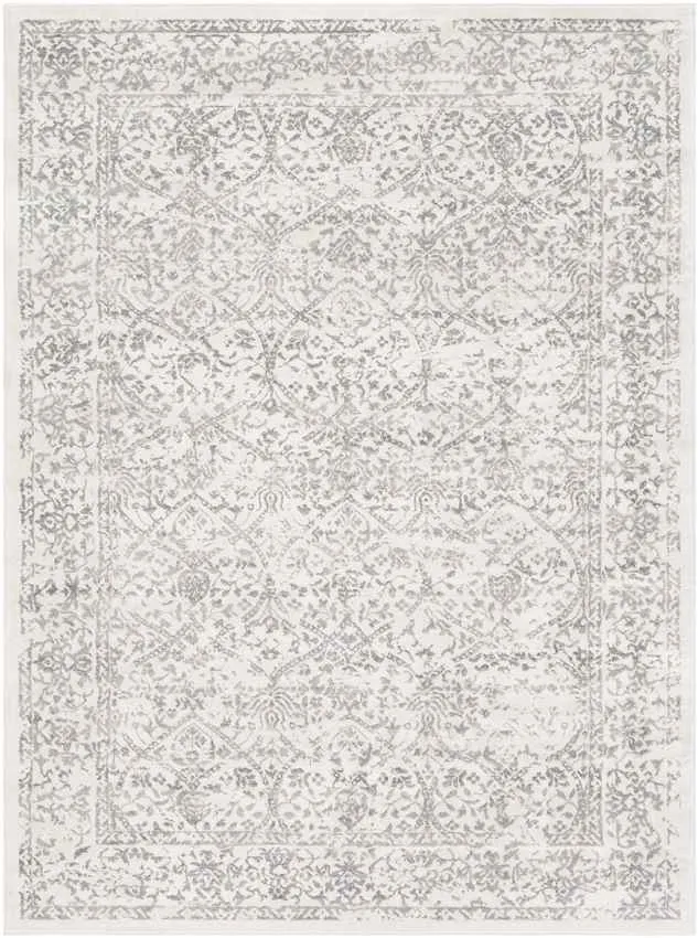 Beauvais 12x15 Traditional Gray Area Rug Carpet for Living Room Bedroom or Kitchen (11'10" x 15')