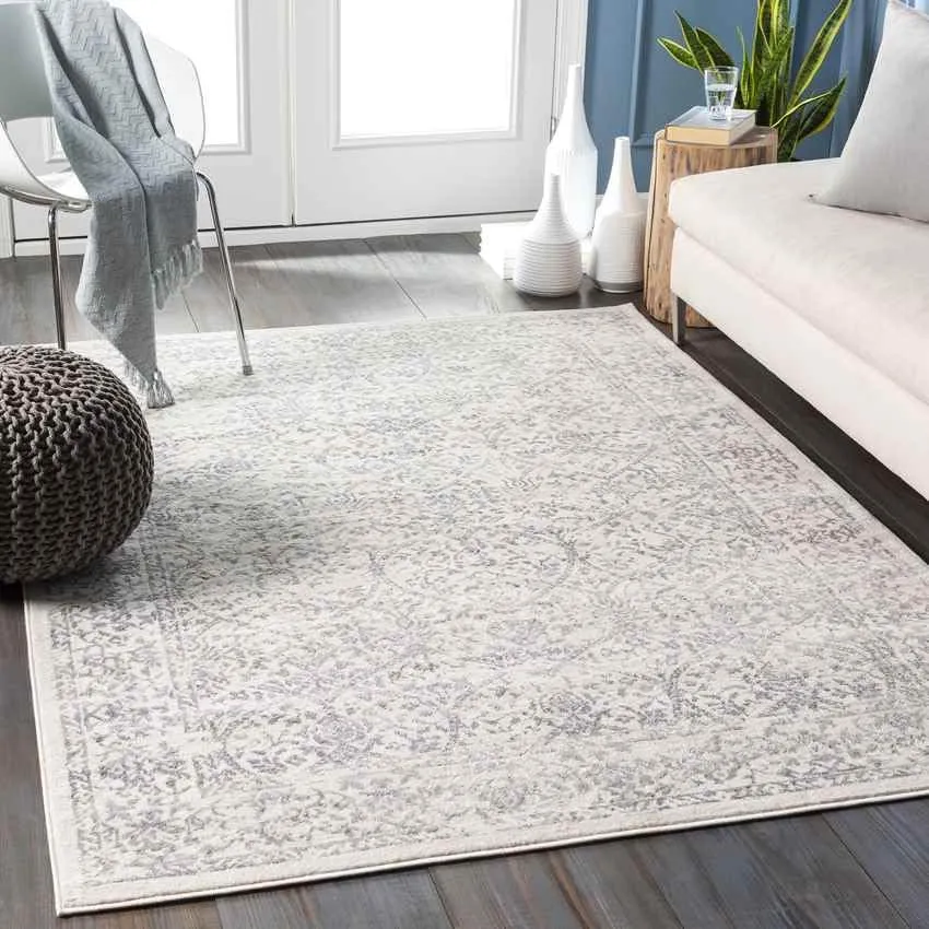 Beauvais 12x15 Traditional Gray Area Rug Carpet for Living Room Bedroom or Kitchen (11'10" x 15')