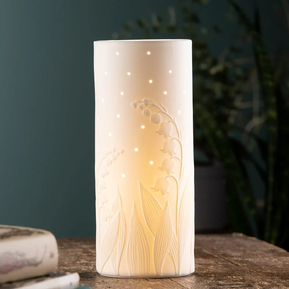 Belleek Living Lily of the Valley Luminaire