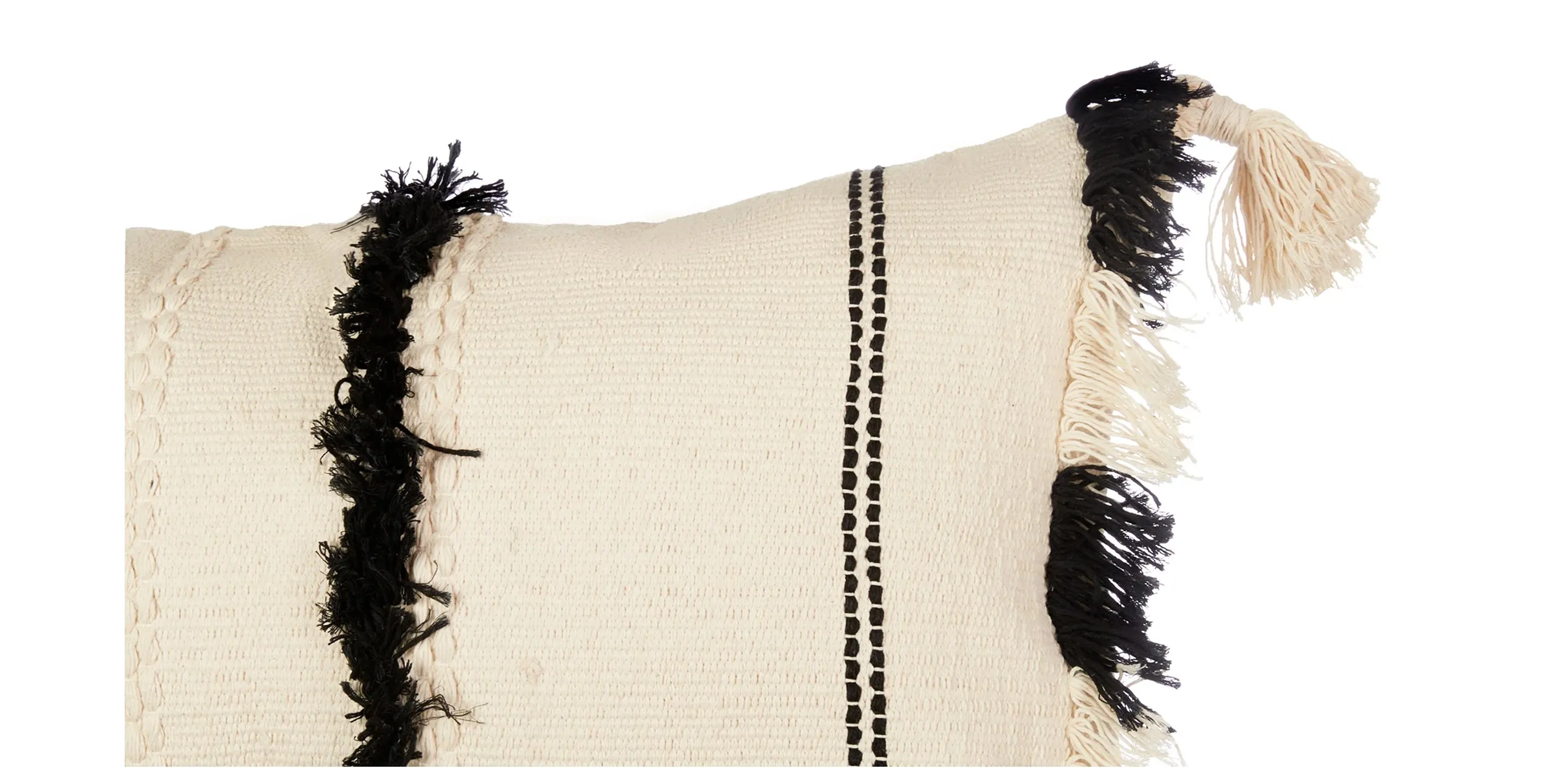 Black and white Tufted Cushion