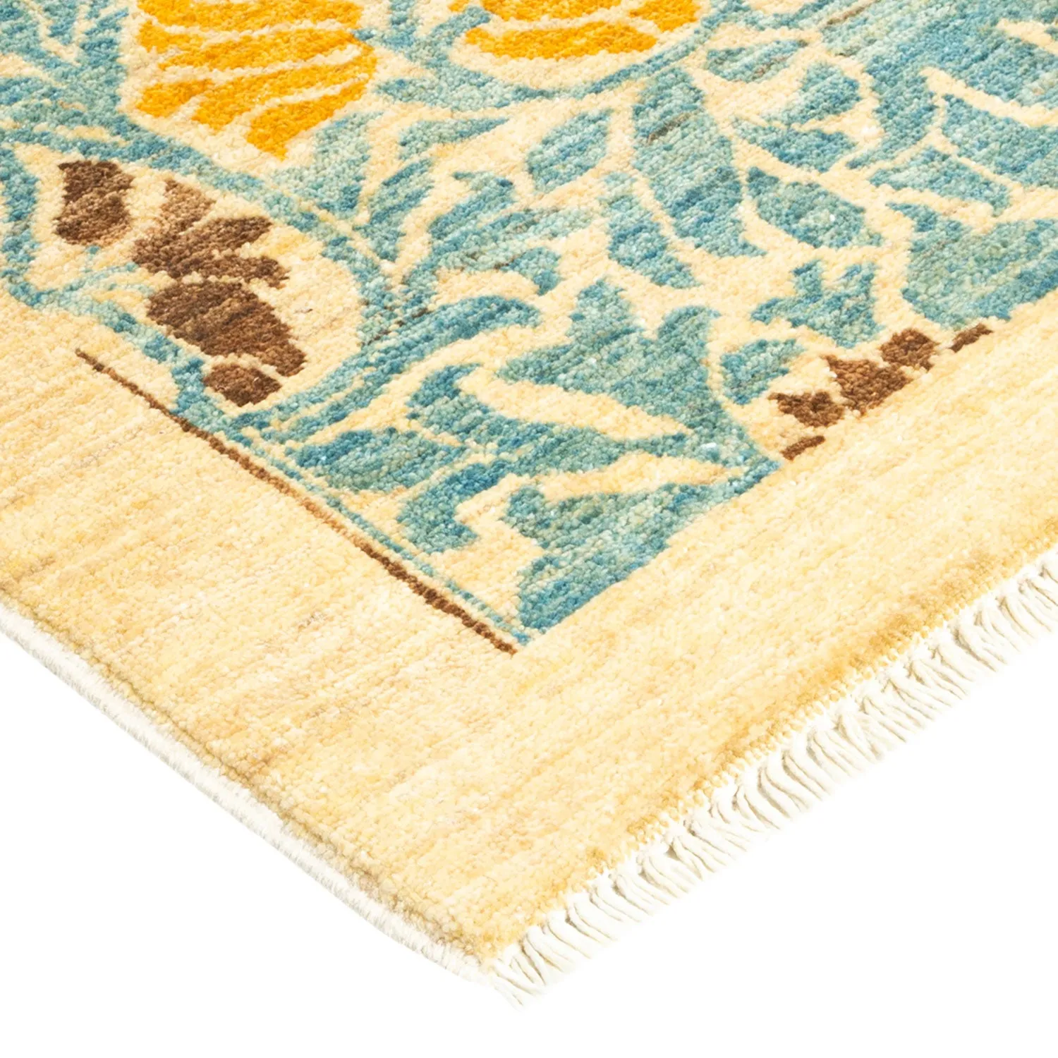 Blue Transitional Wool Rug - 6'1" x 8'10"