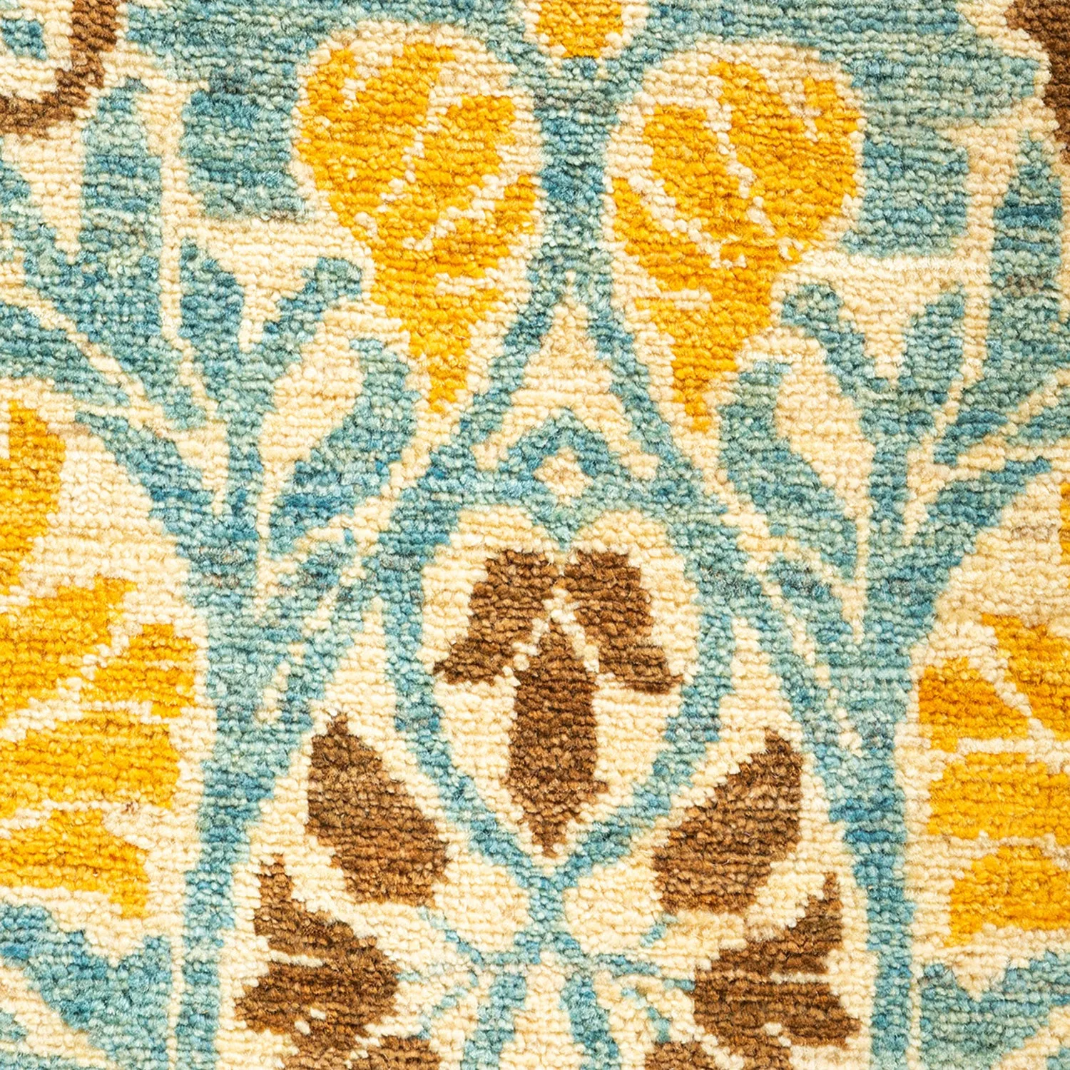 Blue Transitional Wool Rug - 6'1" x 8'10"