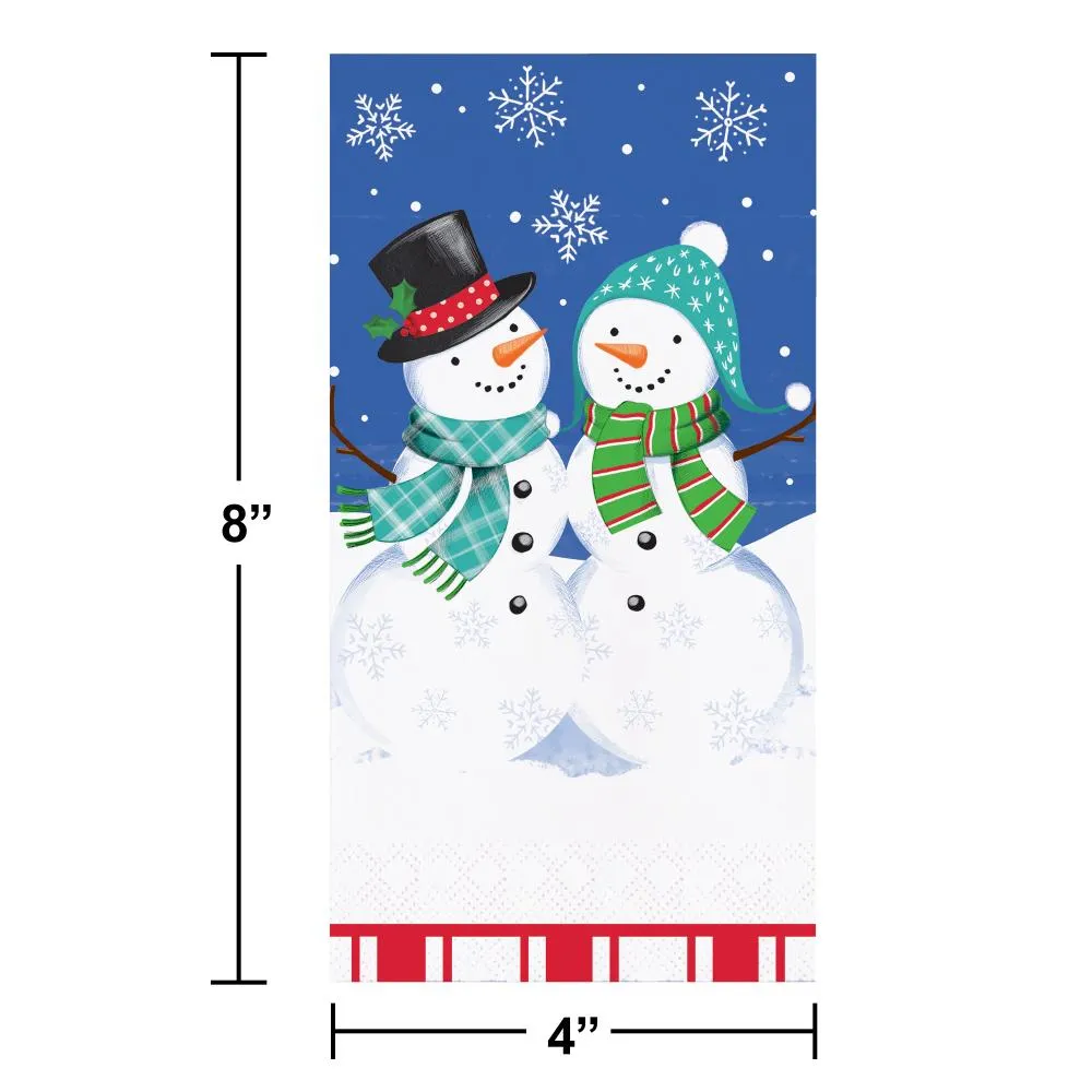 Bulk Snow Friends and Flakes Paper Guest Towel (Case of 192)