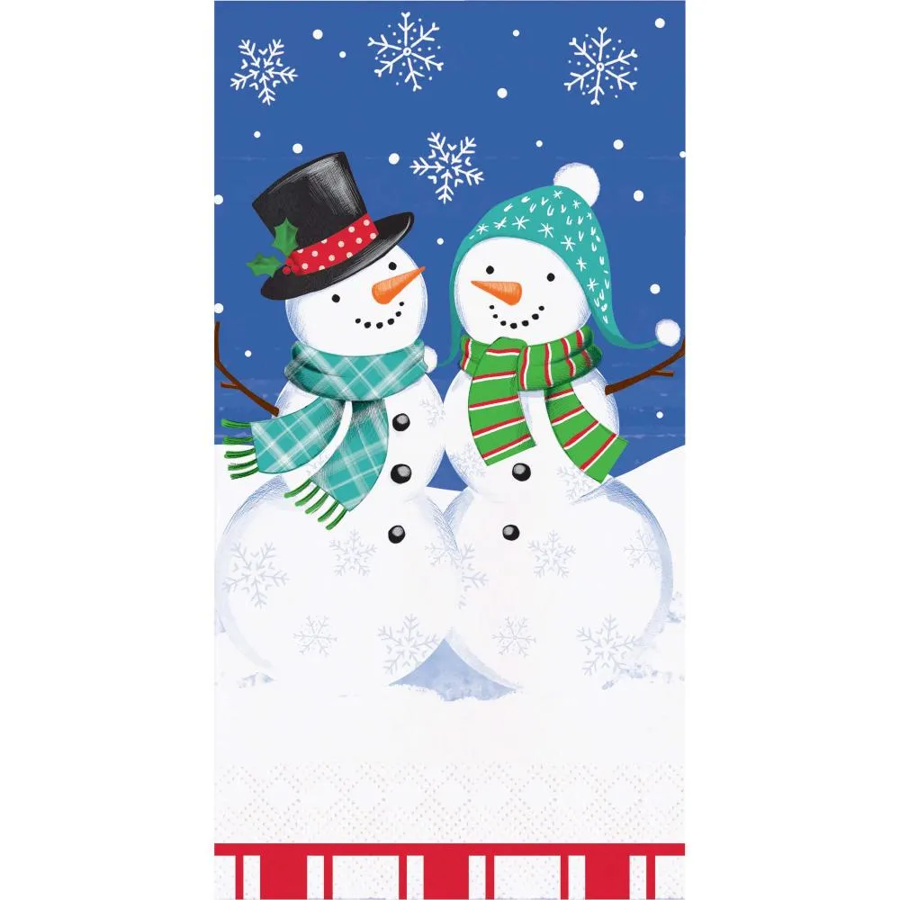 Bulk Snow Friends and Flakes Paper Guest Towel (Case of 192)