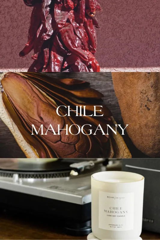 chile mahogany soy candle