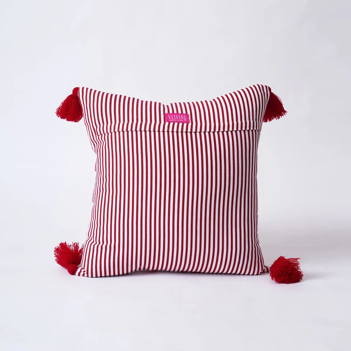 Christmas pillow cover, Tie dye pattern, Red and white