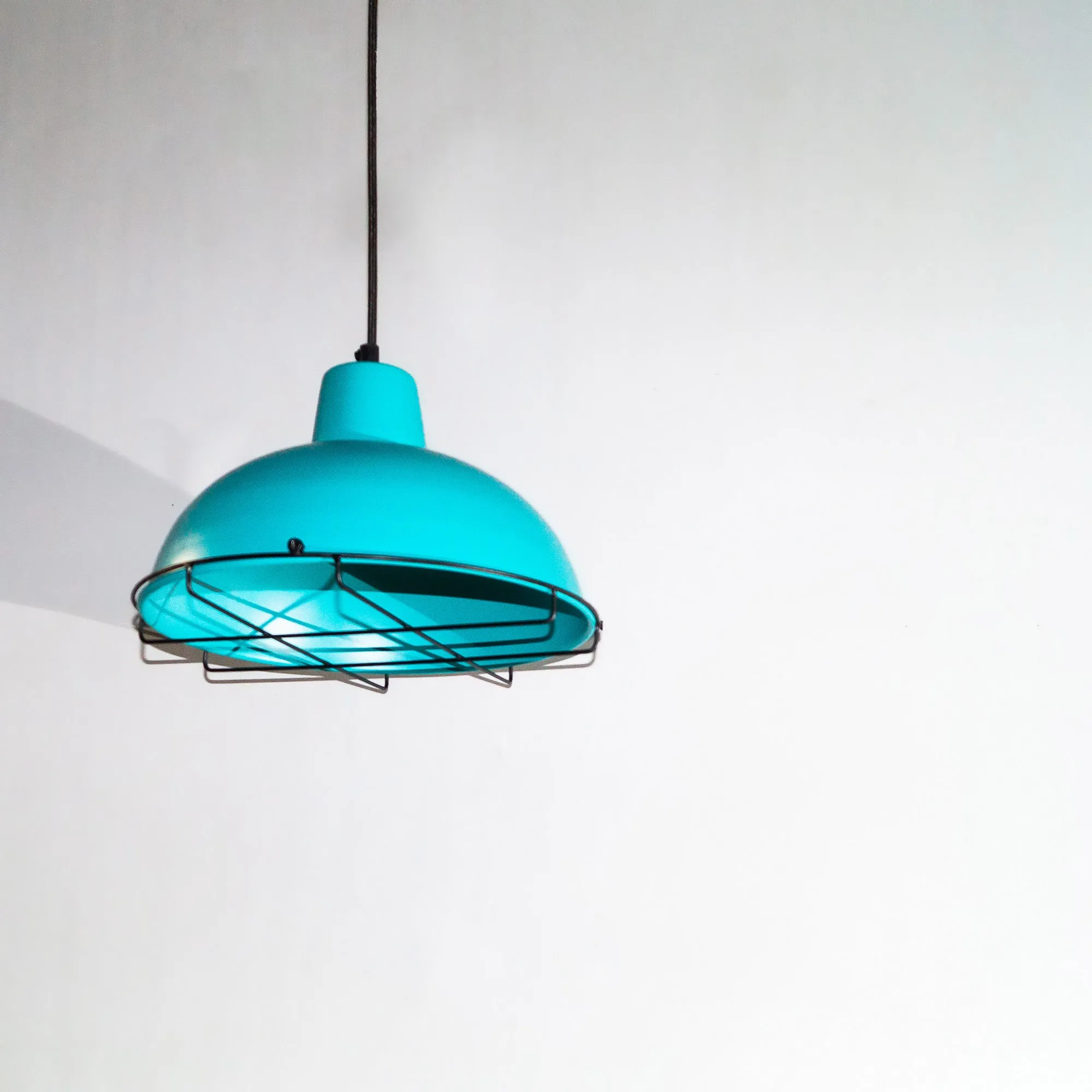 Clh110 Turquoise Blue Industrial Hanging Lamp