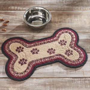 Connell Small Bone Rug Stencil Paws 11.5x17.5