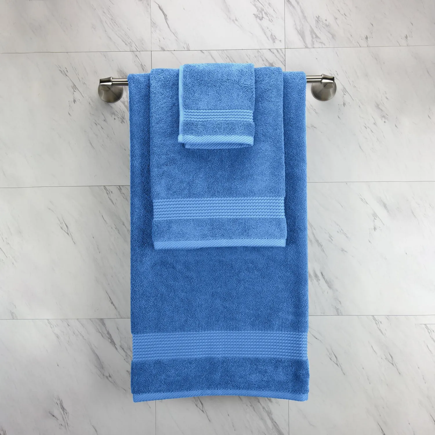 Cotton Home Ultimate Towel Collection - 6 Piece Bundle Blue