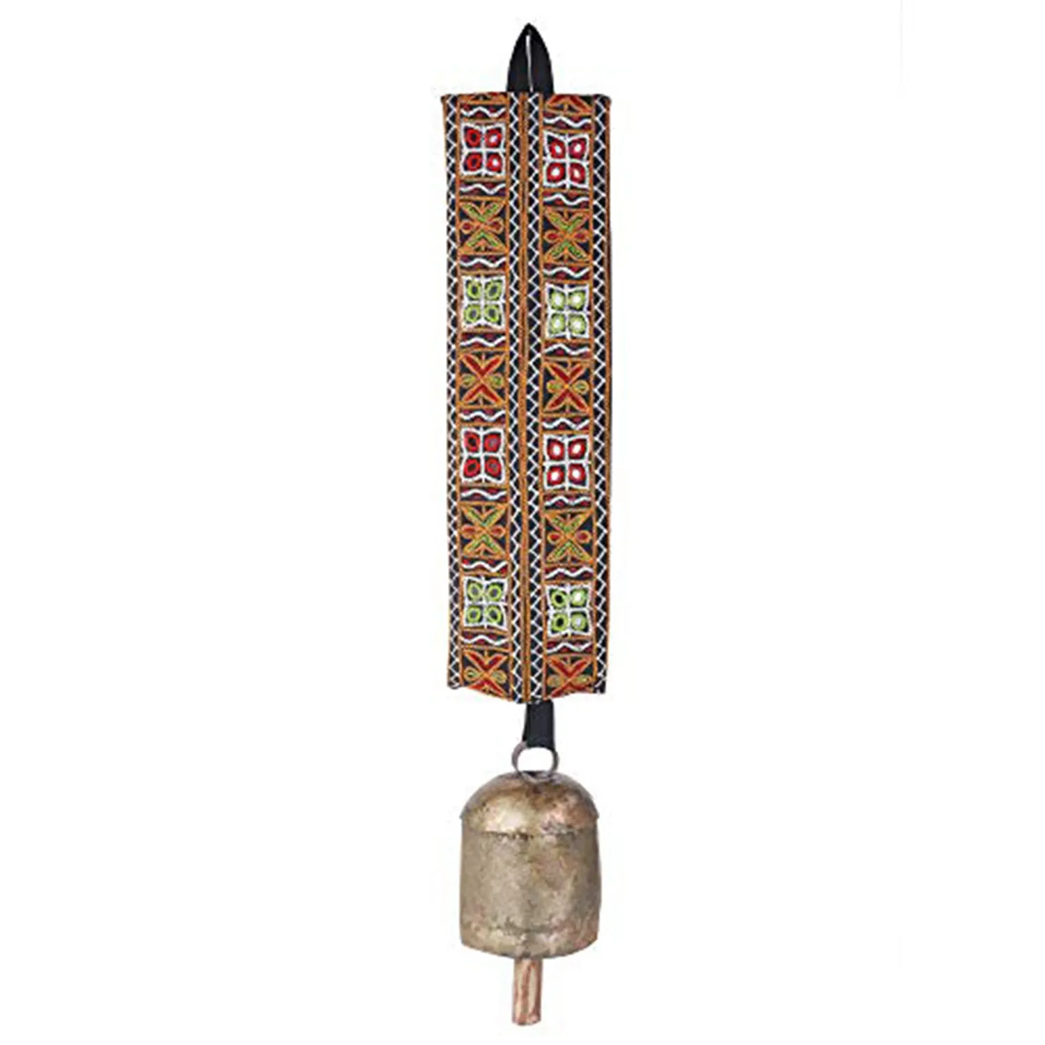 Cow Door Bell with Kantha Embroidery on Belt