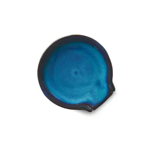 Deep Blue Round Spoon Rest