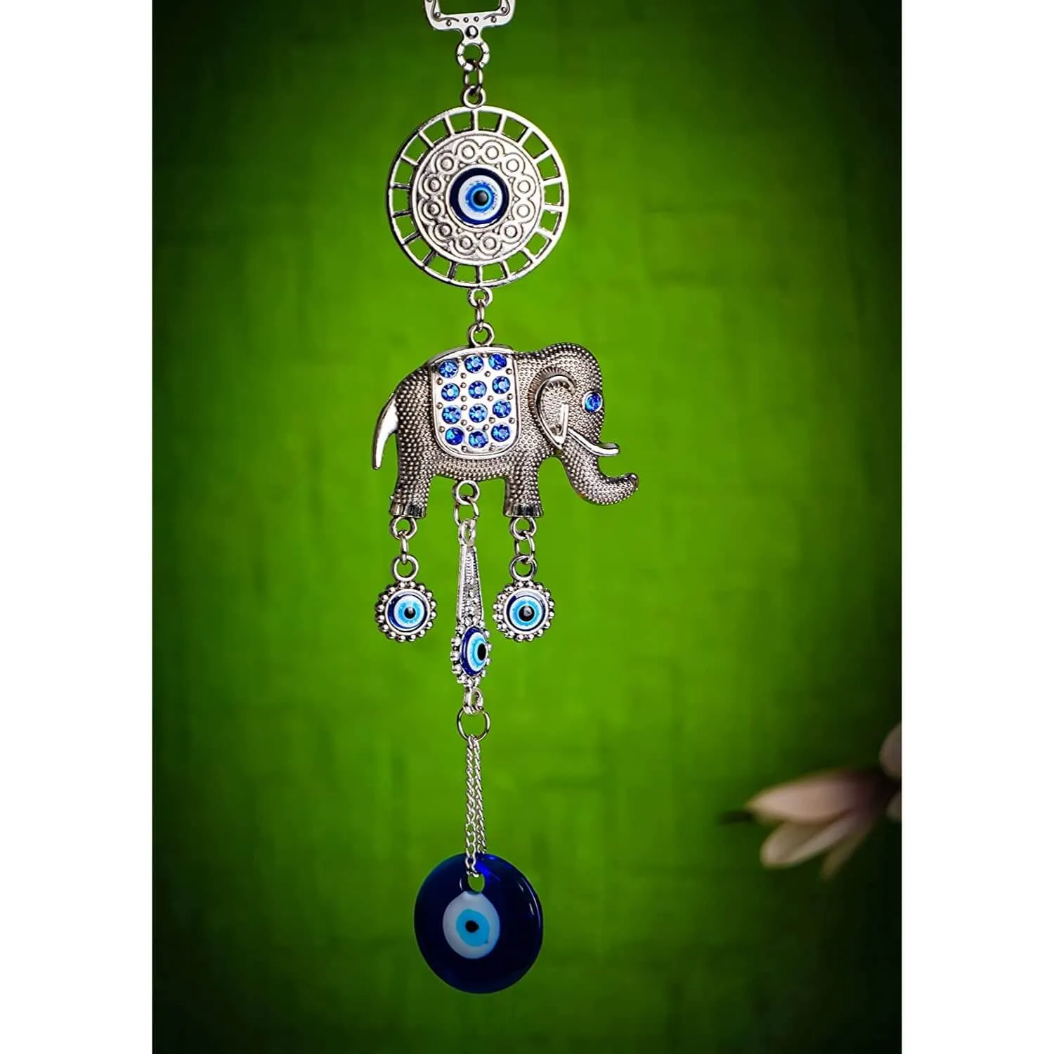 Evil Eye Wall Hanging Nazar Battu Showpiece for Home, Office, Car, House Protection and Prosperity