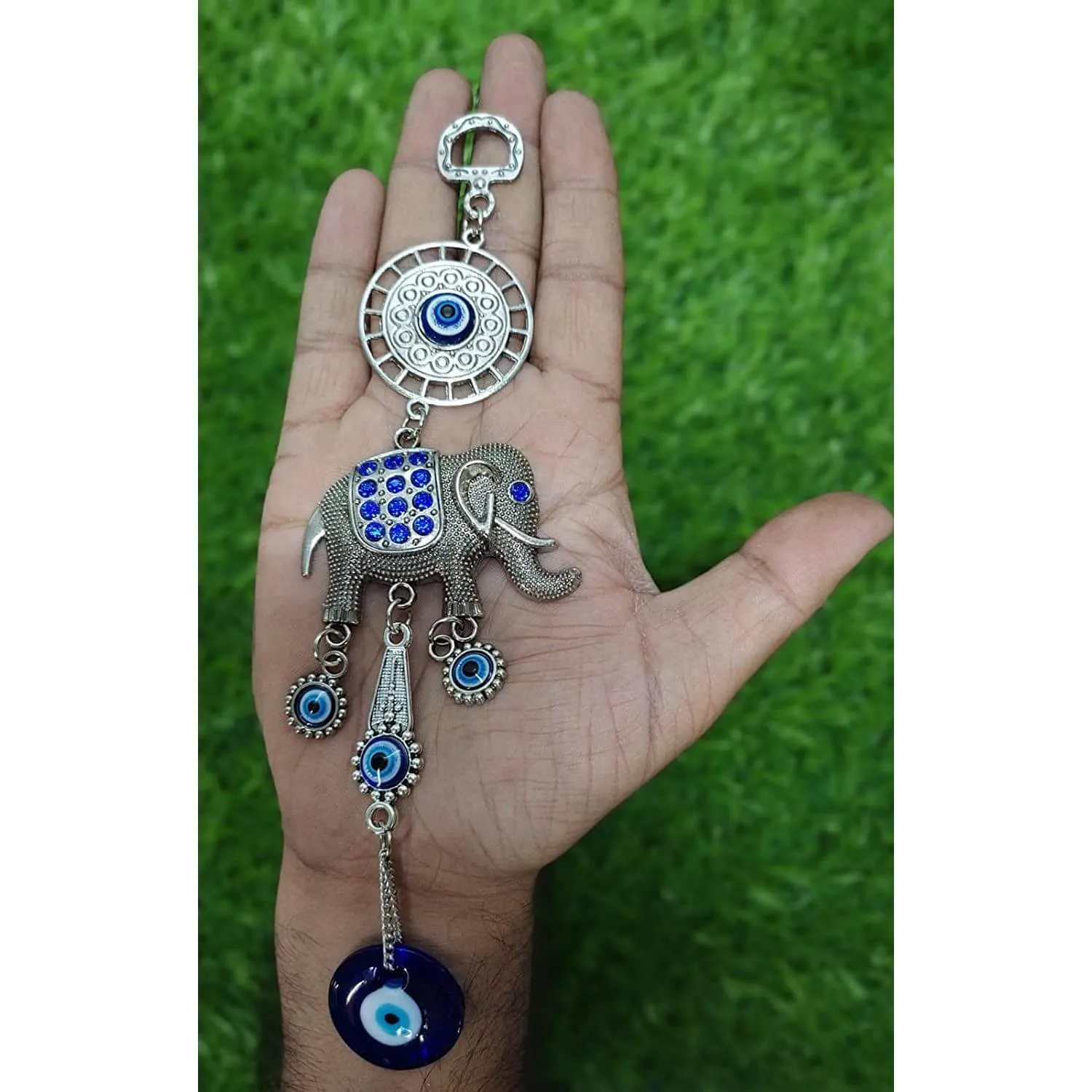 Evil Eye Wall Hanging Nazar Battu Showpiece for Home, Office, Car, House Protection and Prosperity