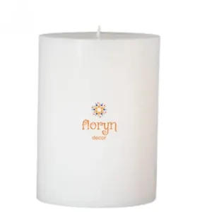 Floryn Decor White Pillar Candles for Decoration | Smokeless | Odourless | Dripless (4 * 6 inches)