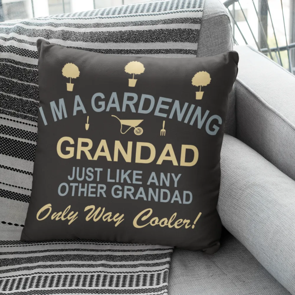 Gardening Grandad Cushion