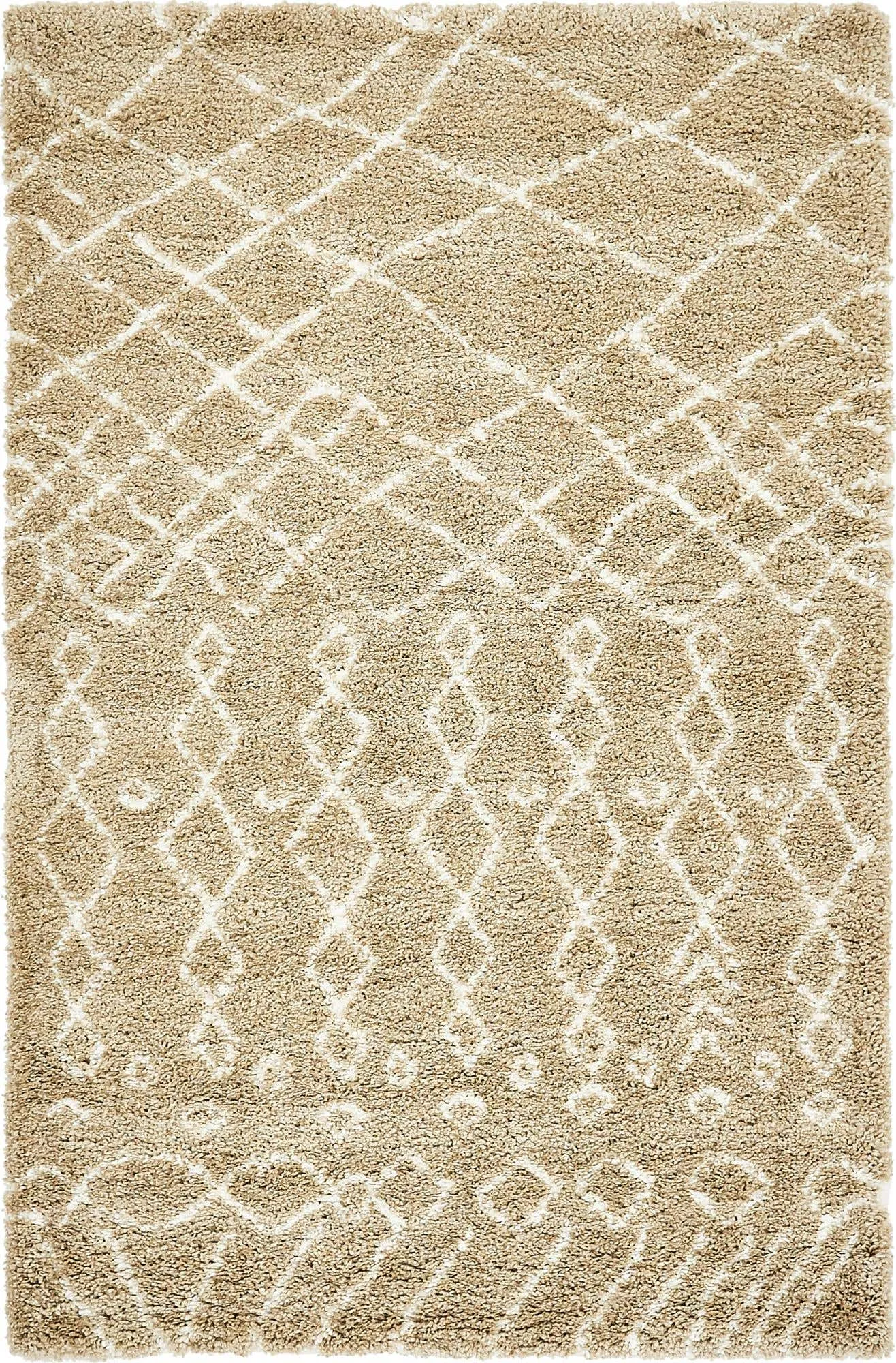 Geometric Rabat Shag Rug