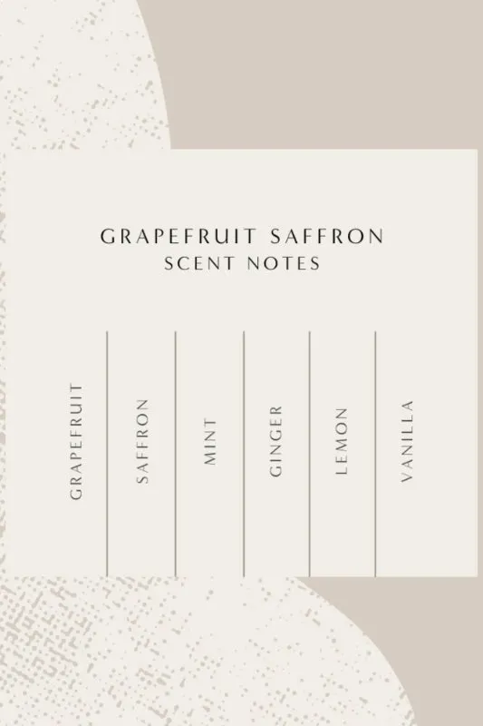 grapefruit saffron soy candle