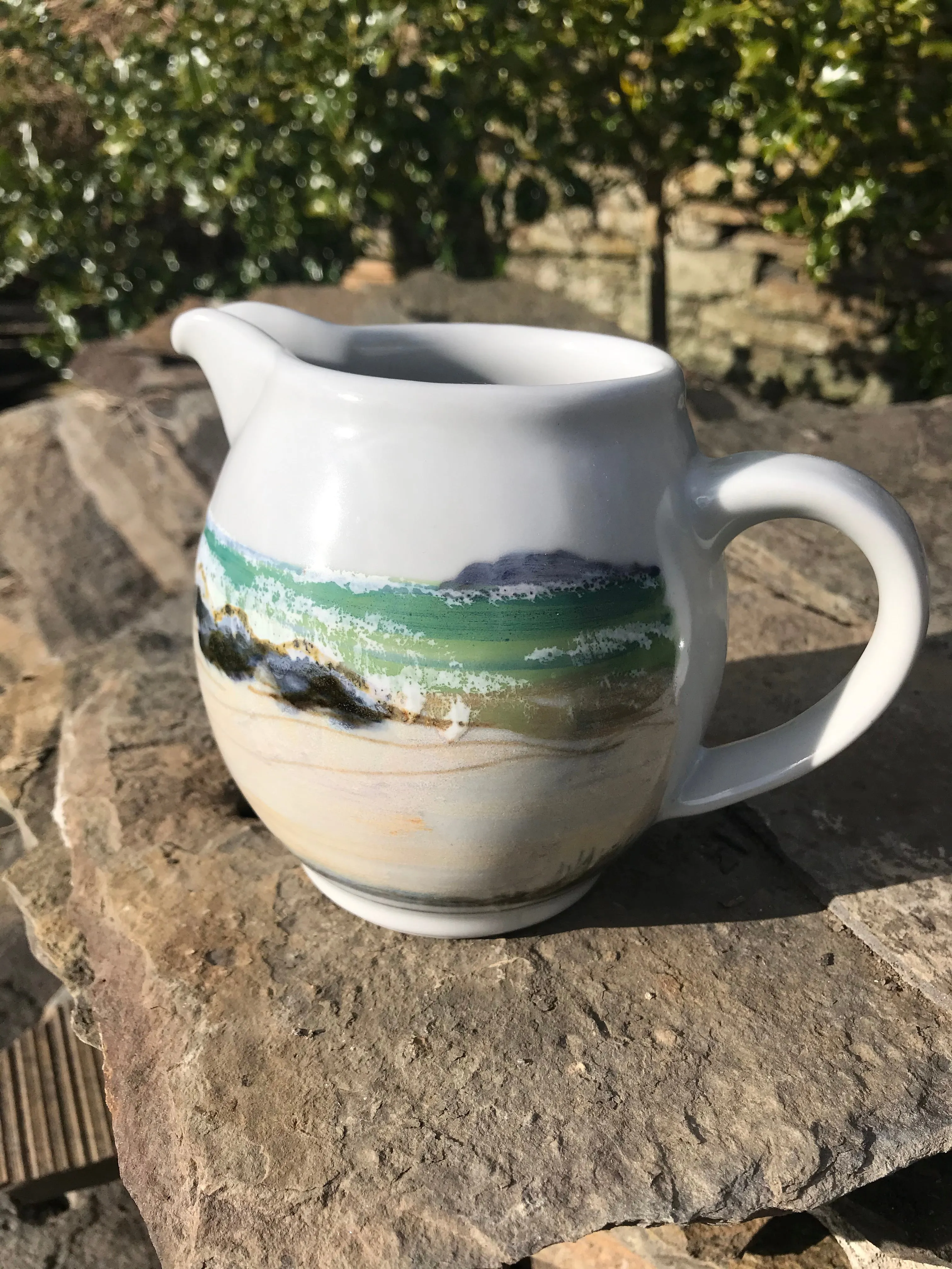 Highland Stoneware Orkney Seascape 1/2 Pint Jug