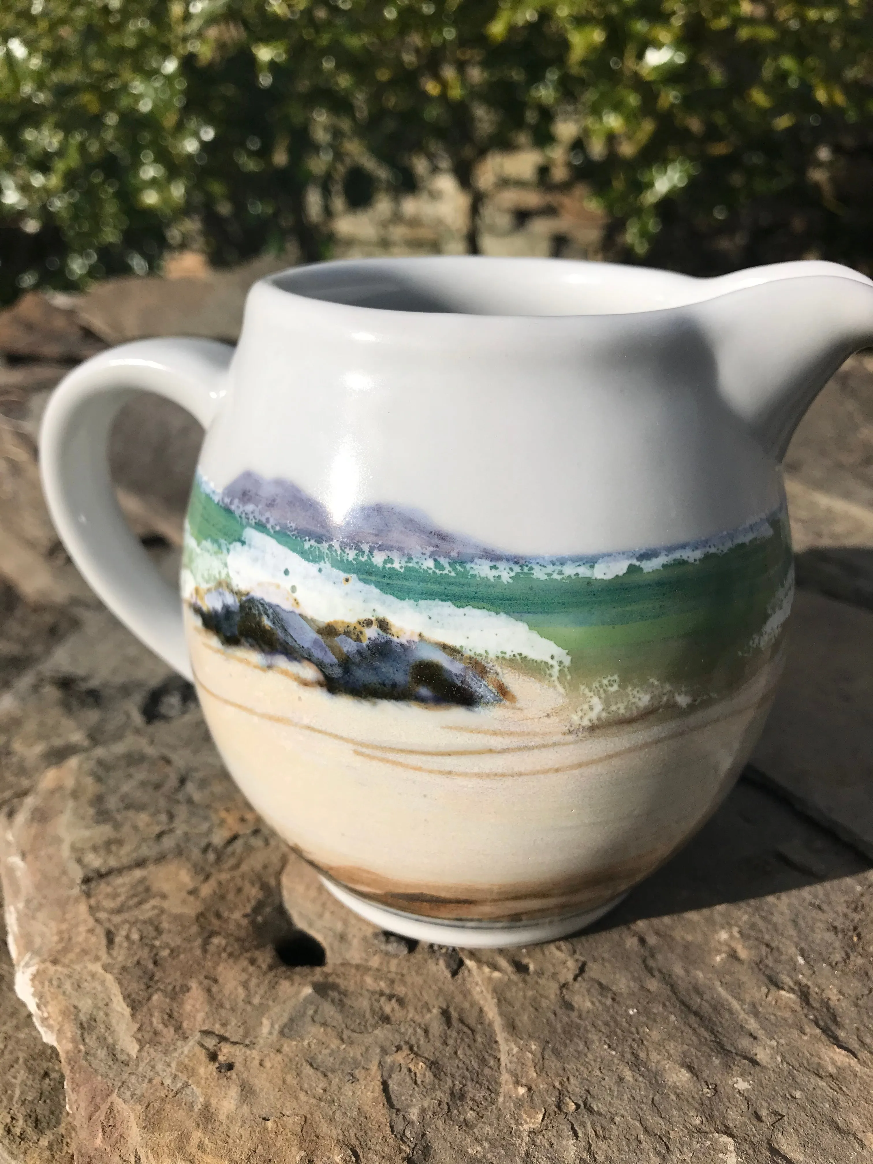 Highland Stoneware Orkney Seascape 1/2 Pint Jug