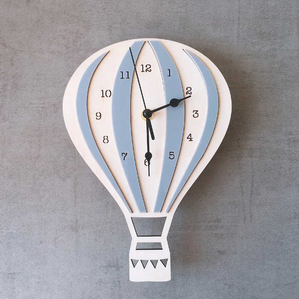 Hot Air Balloon Shape Wall Clock