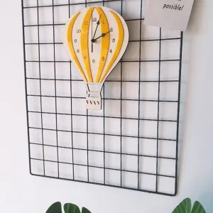 Hot Air Balloon Shape Wall Clock