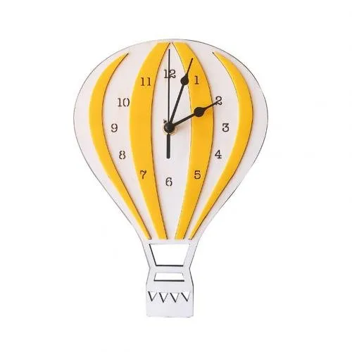 Hot Air Balloon Shape Wall Clock